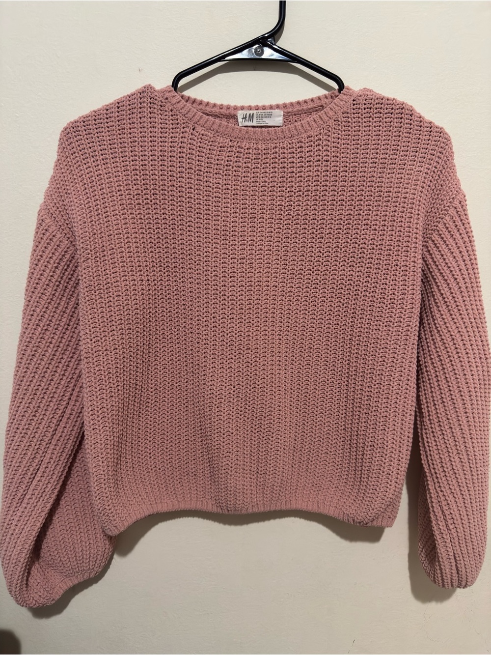 H&M Chunky Knit Pink Sweater 8-10Y